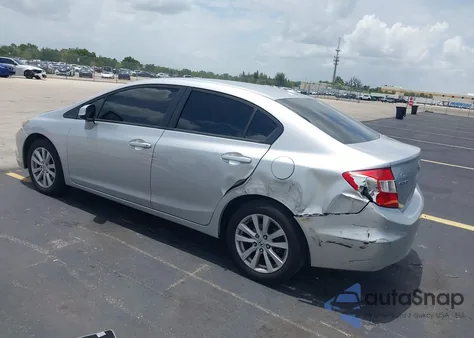 2012 Honda Civic Ex из США, поврежденный, VIN 19XFB2F88CE021493